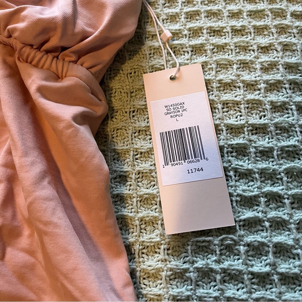 MNWT Eberjey Womens Pink Grayson So Solid Ruffle Straps One Piece Swimsuit - Picture 7 of 9